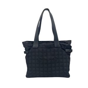 Chanel Cloth Tote Bag Classic CC Shopping